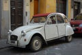 Retro auto is a Citroen on the streets of Italy.