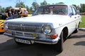 Retro auto show. GAZ Volga (Soviet-made automobile