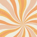 Retro background with curved rays in the center. Rotating, spiral stripes. Royalty Free Stock Photo