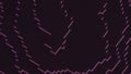 Retro background with moving 3d pixels. Design. Pixels move on background surface. Retro squares move on simple