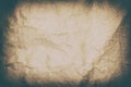 Retro background of old crumpled paper sheet texture Royalty Free Stock Photo