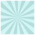 Retro background with rays, light blue green stripes Royalty Free Stock Photo
