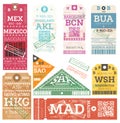 Retro Baggage Tags.