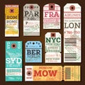 Retro Baggage Tags.