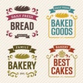 Retro Bakery Labels