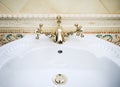 Retro bathroom faucet Royalty Free Stock Photo