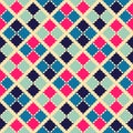 Retro beauty seamless pattern. illustration