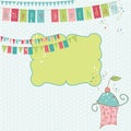 Retro Birthday Celebration Design Elements Royalty Free Stock Photo