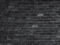 Black bricks wall background, abstract.