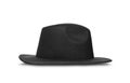 Retro black hat isolated against white background Royalty Free Stock Photo