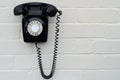 Retro black telephone Royalty Free Stock Photo