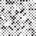 Retro Black And White Halftone Grunge Polka Dots Mess Background Pattern Texture Royalty Free Stock Photo
