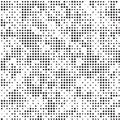 Retro Black And White Halftone Grunge Polka Dots Mess Background Pattern Texture Royalty Free Stock Photo