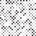 Retro Black And White Halftone Square Dots Mess Concept Background Pattern Texture