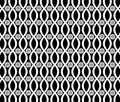 Retro Black And White Seventies Style Twisted Lines And Flowers Background Pattern