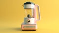 Minimalist 1980s Retro Blender - Hyper-realistic 3d Illustration