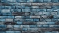Retro Blue Brick Pattern: Seamless Texture Of Conwy City Wall