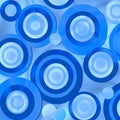 Retro Blue Circles Royalty Free Stock Photo