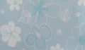 Retro Blue Floral Pattern Rugged Plastic Texture Royalty Free Stock Photo