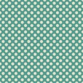 Retro blue green and light beige or off white polka dot wallpaper background pattern design Royalty Free Stock Photo