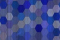 Retro blue hex abstract background Royalty Free Stock Photo