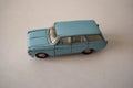 Blue old toy russian car