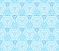 Retro Blue Seamless Vector Wallpaper Royalty Free Stock Photo