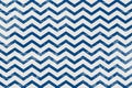 Retro blue and white striped chevron abstract background