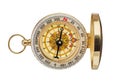 Retro brass compass