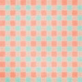 Retro brightly colored blue and pink plaid backgr Royalty Free Stock Photo