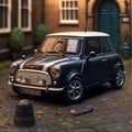 Retro British Style Mini Cooper. Stylish, distinctive