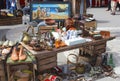 Retro and brocante gadgets at the market in Sineu, Mallorca, Spain Royalty Free Stock Photo