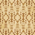 Retro brown cork texture grunge seamless background check triangle aboriginal arrow cross Royalty Free Stock Photo