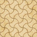 Retro brown cork texture grunge seamless background curve cross Royalty Free Stock Photo