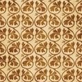 Retro brown cork texture grunge seamless background curve cross Royalty Free Stock Photo