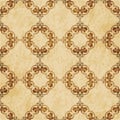 Retro brown cork texture grunge seamless background curve spiral Royalty Free Stock Photo