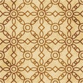 Retro brown cork texture grunge seamless background round cross Royalty Free Stock Photo