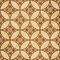 Retro brown cork texture grunge seamless background round cross Royalty Free Stock Photo