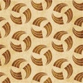 Retro brown cork texture grunge seamless background Spiral Vortex Round Cross Stroke Line Royalty Free Stock Photo