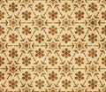 Retro brown Islam seamless geometry pattern background eastern style ornament