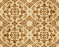 Retro brown watercolor texture grunge seamless background flower Royalty Free Stock Photo