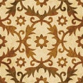 Retro brown watercolor texture grunge seamless background flower Royalty Free Stock Photo