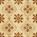 Retro brown watercolor texture grunge seamless background round Royalty Free Stock Photo