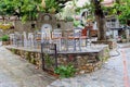 Retro cafe restaurant terrace, Nikiti, Chalkidiki, Greece