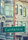 Retro California Street Sign