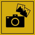 Retro camera icon