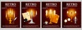 Retro Candle Poster Set