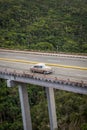 Cross Puente de Bacunayagua Bridge in Cuba