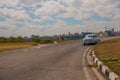 Retro car leaves us on the road. Havana, Cuba
