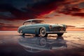 retro car magazine photo takes you on a journey into the world of vintage automobiles and classic beauty. Royalty Free Stock Photo